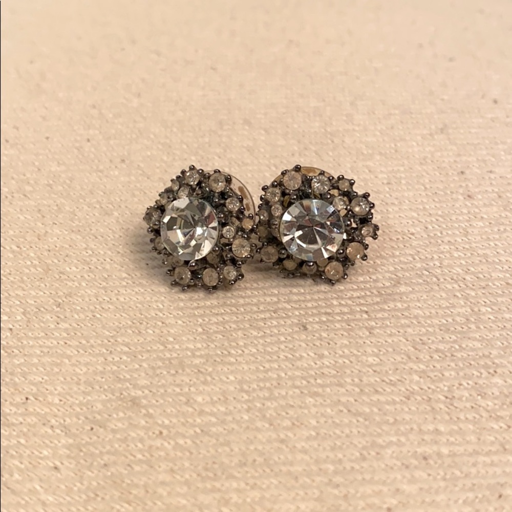 Crystal Pave Cluster Earrings